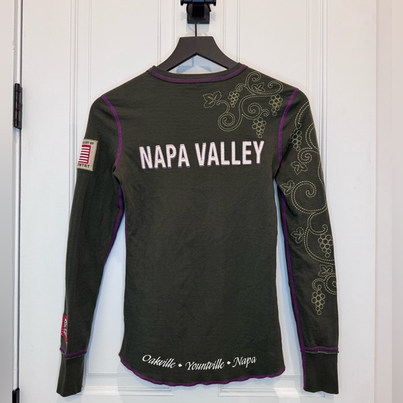 Alp N Rock Napa Valley Embroidered Crew 🍷🍇